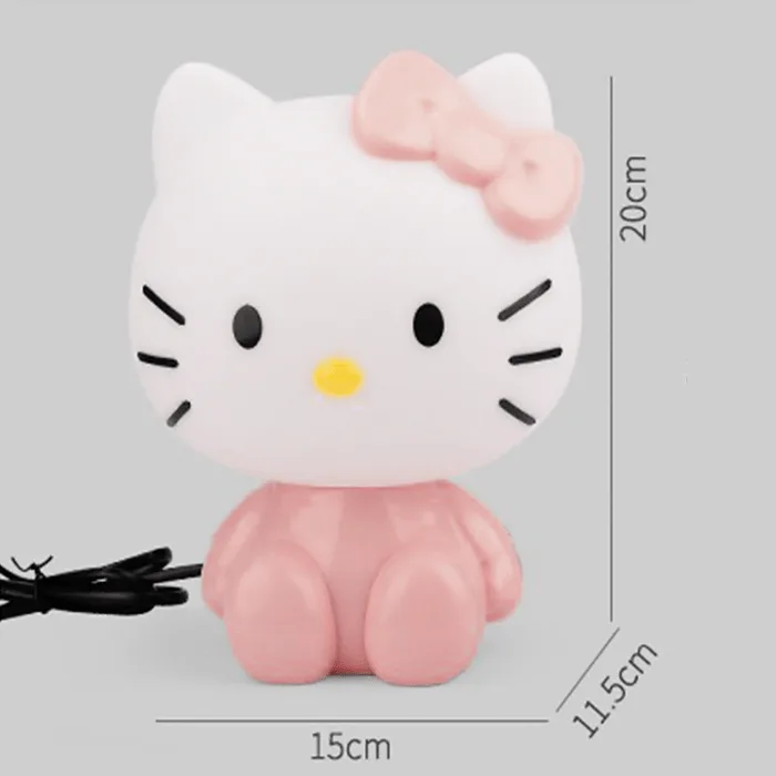 SSG7099c-Hello-Kitty-desk-lamp-4 SSG Παιδικό LED Επιτραπέζιο Φωτιστικό Ρεύματος Γατούλα Σκούρο Ροζ SSG7088