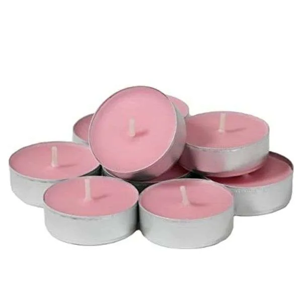 Tealight Candles Κεράκια Ρεσώ 25 τμχ 4 ωρών Καύσης Rose Τριαντάφυλλο