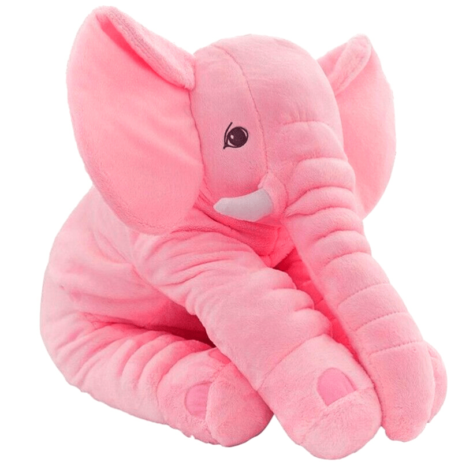 VIP Baby Dolls Stuffed Pink Elephant, Λούτρινος Ελέφαντας Μαξιλάρι Ροζ 50cm