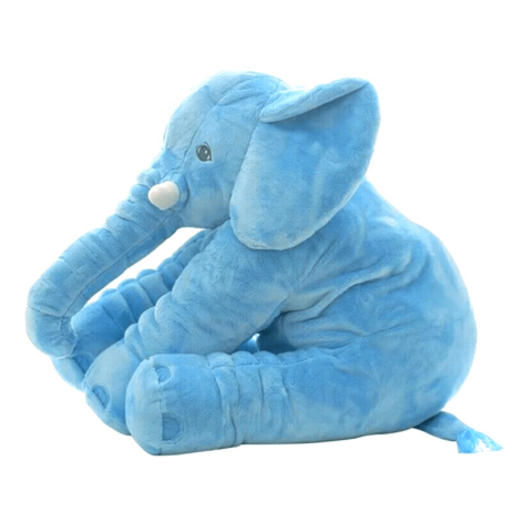 VIP Baby Dolls Stuffed Blue Elephant, Λούτρινος Ελέφαντας Μαξιλάρι Μπλέ 50cm