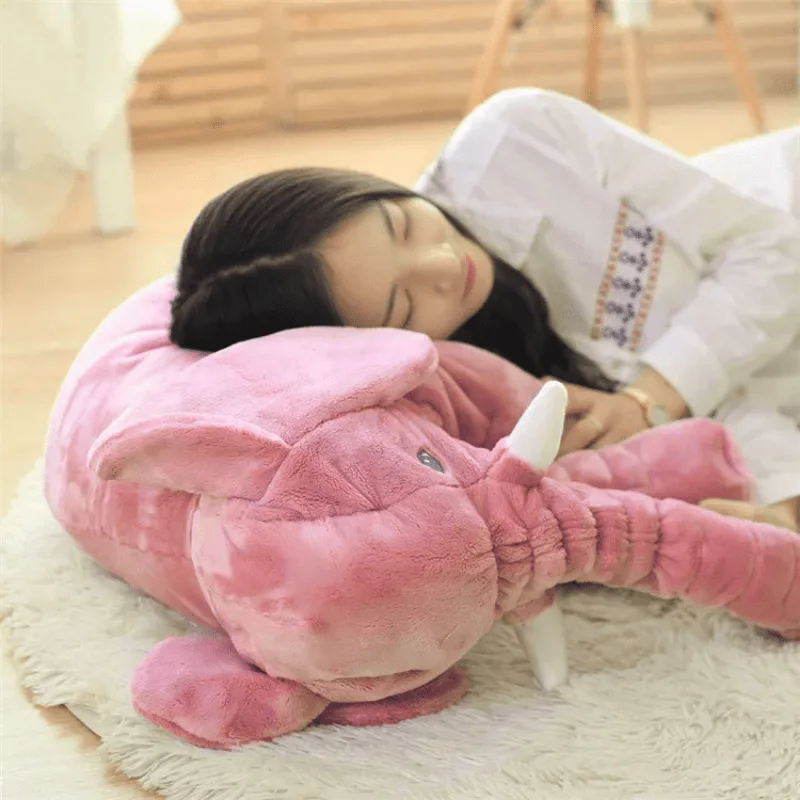 VIP Baby Dolls Stuffed Pink Elephant, Λούτρινος Ελέφαντας Μαξιλάρι Ροζ 50cm