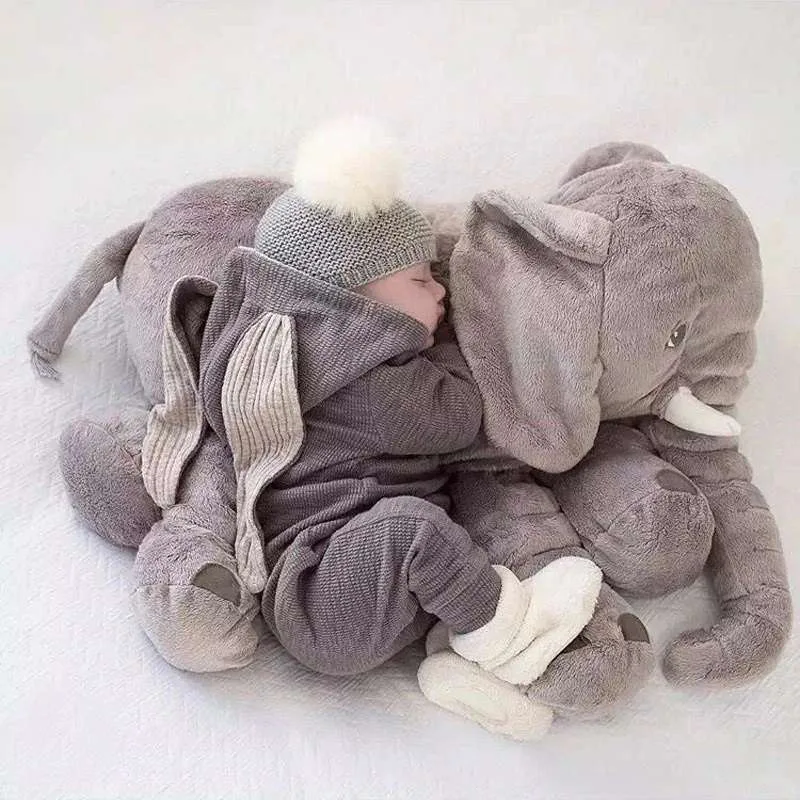 VIP Baby Dolls Stuffed Pink Elephant, Λούτρινος Ελέφαντας Μαξιλάρι Ροζ 50cm