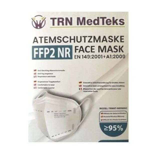 TRN MedTex Μάσκα Προστασίας FFP2 Λευκή 5τμχ TRN MedTex Μάσκα Προστασίας FFP2 Λευκή 5τμχ