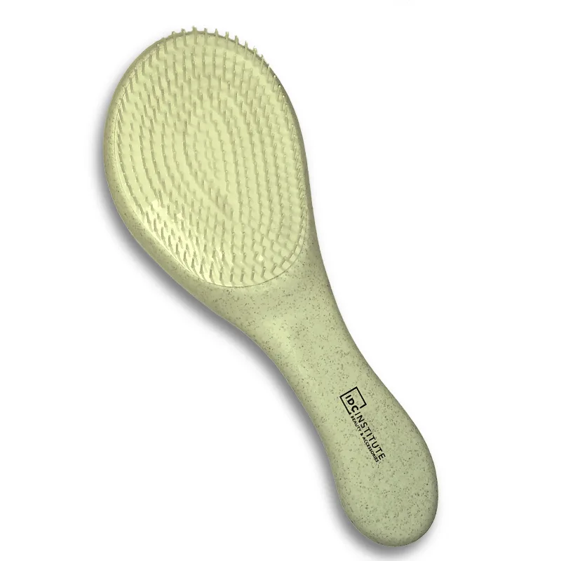 IDC Institute Eco Detangling Hair Brush Εύκολο ξεμπέρδεμα 100% Ανακυκλώσιμη Βούρτσα Green
