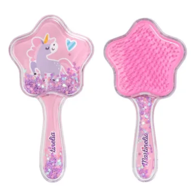 Martinelia Unicorn Star Hair Brush Βούρτσα Μαλλιών Μονόκερος Αστέρι Ροζ 16 x 8cm