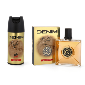 Denim Gold Σετ δώρου για άντρες After Shave Lotion 100ml, Deodorant 150ml & Cosmetic Bag