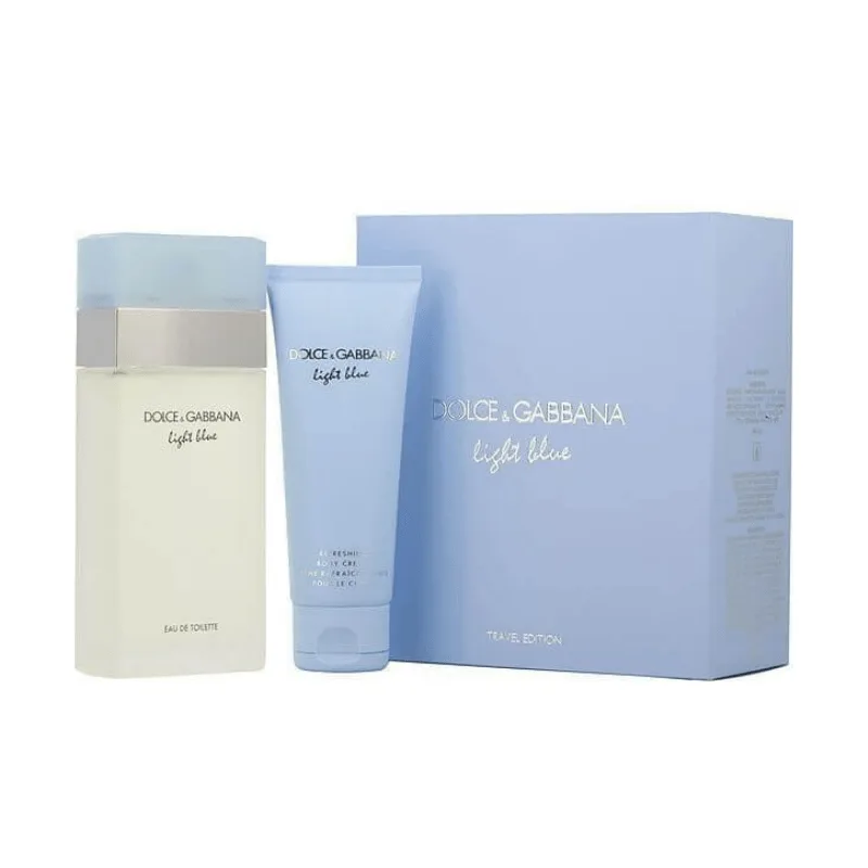 Dolce & Gabbana Light Blue Womens Giftset Άρωμα EDT 100ml & Body Cream 75ml (1) Dolce & Gabbana Light Blue Women's Giftset Άρωμα EDT 100ml & Body Cream 75ml