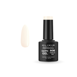 Elixir Professional Semi Gel Ημιμόνιμο Βερνίκι Νυχιών 808 Vanilla Tan Ουδέτερο 8ml