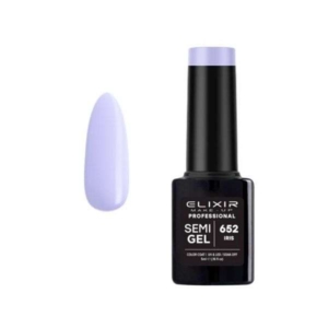 Elixir Professional Semi Gel Ημιμόνιμο Βερνίκι Νυχιών 652 Iris Μωβ Γαλάζιο 5ml
