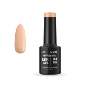 Elixir Professional Semi Gel Ημιμόνιμο Βερνίκι Νυχιών 766 Ocher Beige Μπεζ που Πορτοκαλίζει 5ml