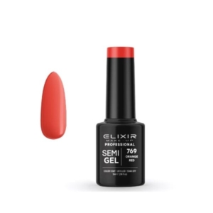Elixir Professional Semi Gel Ημιμόνιμο Βερνίκι Νυχιών 769 Orange Red Πορτοκαλοκόκκινο 5ml