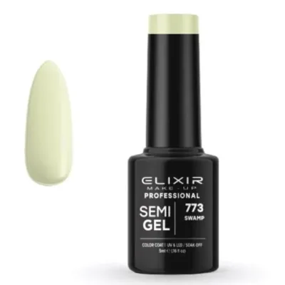 Elixir Professional Semi Gel Ημιμόνιμο Βερνίκι Νυχιών 773 Swamp Μπεζ Λαδί 5ml