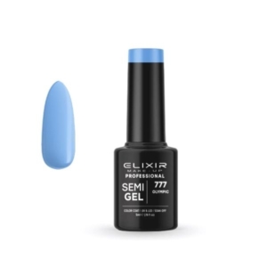 Elixir Professional Semi Gel Ημιμόνιμο Βερνίκι Νυχιών 777 Olympic Γαλάζιο που Μωβίζει 5ml