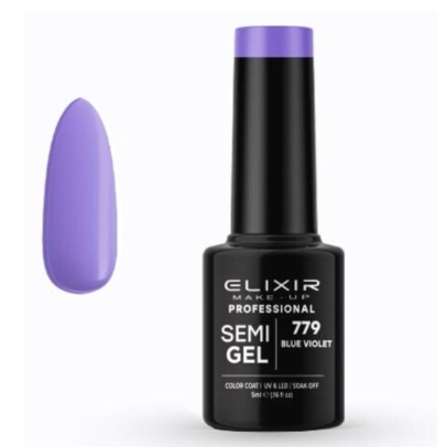 Elixir Professional Semi Gel Ημιμόνιμο Βερνίκι Νυχιών 779 Blue Violet Μωβ Βιολετί 5ml