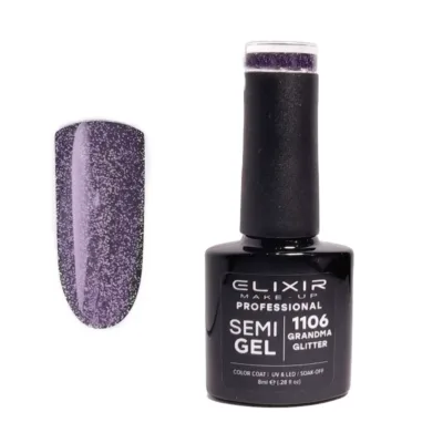 1106 Grandma Glitter Μελιτζανί Εφέ Flash