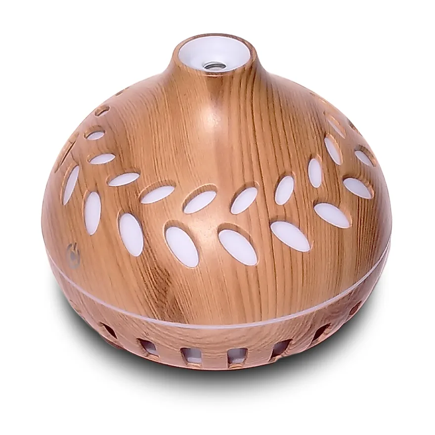 humidifier-H2O-lihgt-grain Humidifier Ultrasonic Aroma Diffuser H2O Συσκευή για Αρωματοθεραπεία 200ml Light Wood Grain Colour & Δώρο άρωμα 12ml