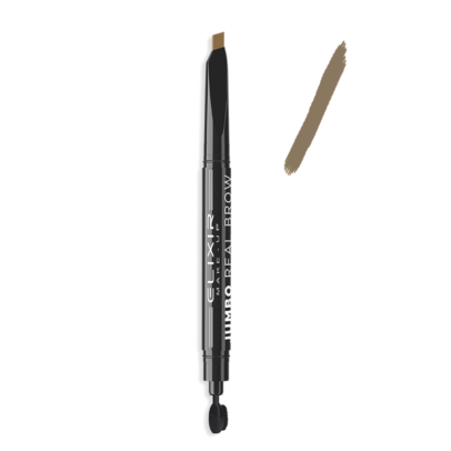 Elixir Jumbo Eyebrow Pencil Waterproof Αδιάβροχο Μηχανικό Μολύβι Φρυδιών με Βουρτσάκι Νο 3 Σοκολατί 0,28gr