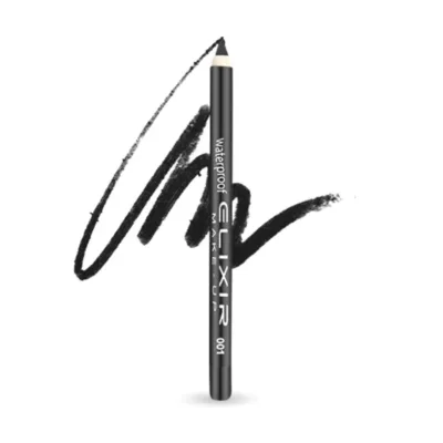 Elixir Waterproof Eye Pencil Μολύβι Ματιών Αδιάβροχο 1,4gr 001 Black Diamond Μαύρο