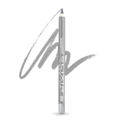 Elixir Waterproof Eye Pencil Μολύβι Ματιών Αδιάβροχο 1,4gr 004 Silver Eclipse Ασημί Μεταλλικό