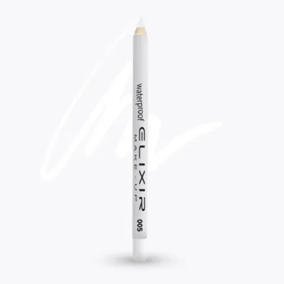 Elixir Waterproof Eye Pencil Μολύβι Ματιών Αδιάβροχο 1,4gr 005 White Night Λευκό