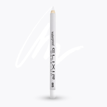 Elixir Waterproof Eye Pencil Μολύβι Ματιών Αδιάβροχο 1,4gr 005 White Night Λευκό
