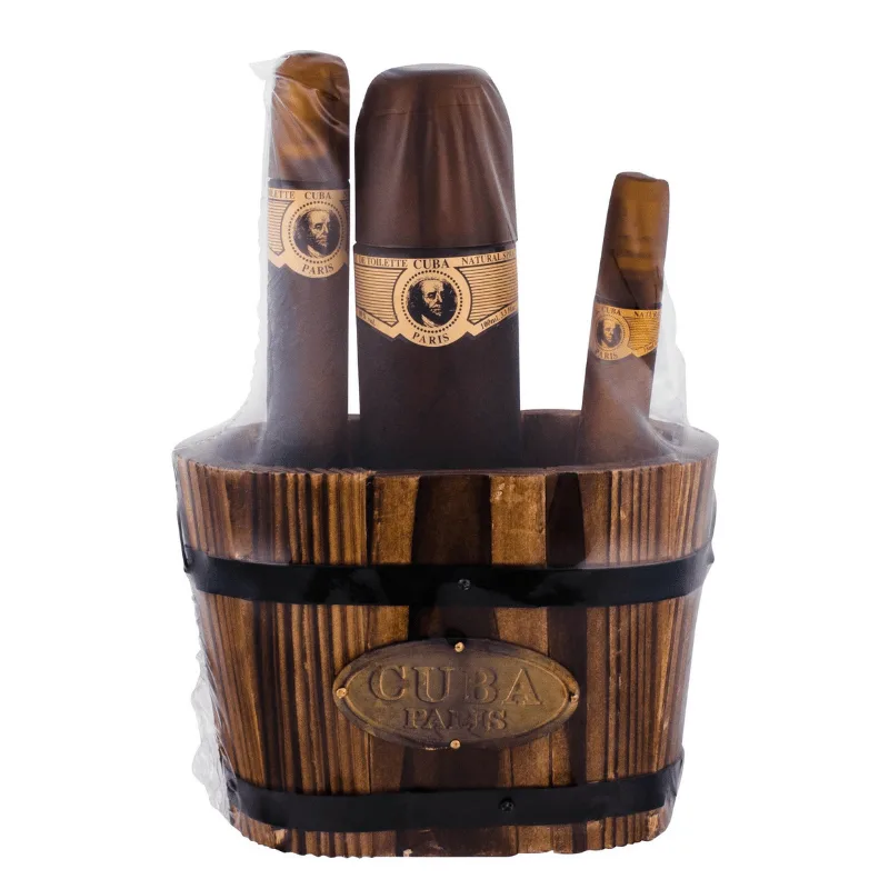 Cuba Gold Men Basket Gift Set EDT Spray 100ml & EDT Spray 35ml & EDT Spray 15ml