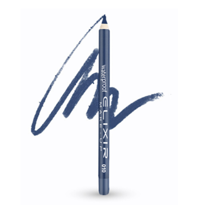Elixir Waterproof Eye Pencil Μολύβι Ματιών Αδιάβροχο 1,4gr 010 Oxford Blue Μπλε Σκούρο