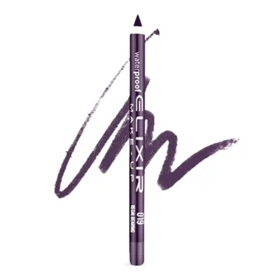 Elixir Waterproof Eye Pencil Μολύβι Ματιών Αδιάβροχο 1,4gr 019 Regal Bearing Μωβ Μεταλλικό