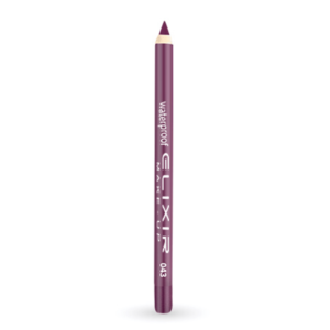 Elixir Waterproof Lip Pencil Μολύβι Χειλιών Αδιάβροχο 1,4gr 043 Midnight Mauve Μωβ Κρασιού