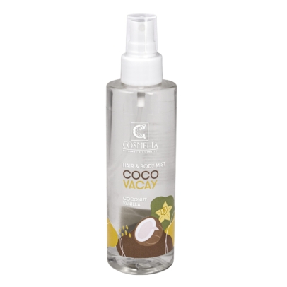 Cosmelia Hair & Body Mist Coco Vacay Αρωματικό Σπρέι Σώματος & Μαλλιών με Καρύδα & Βανίλια 200ml
