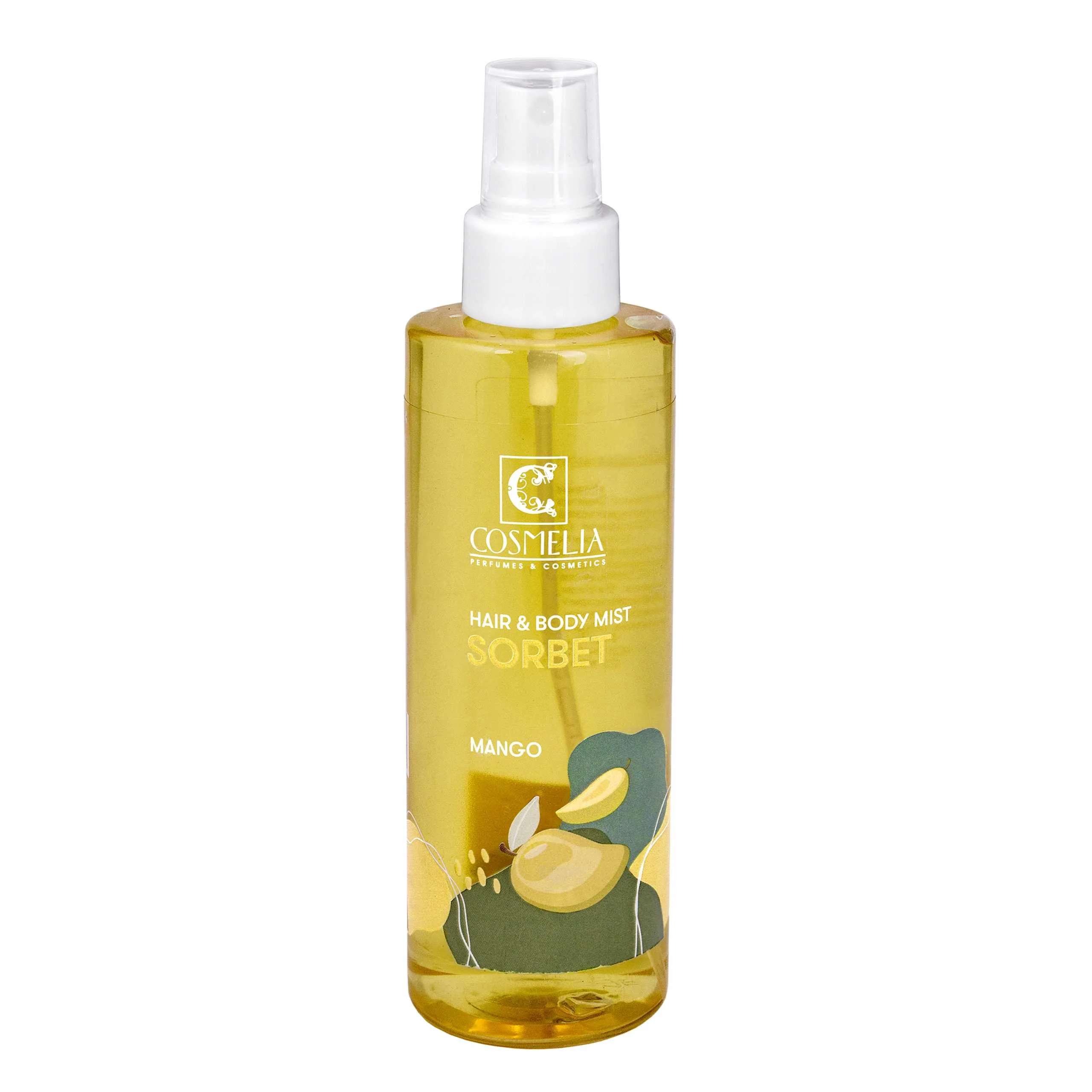 Cosmelia Hair & Body Mist Sorbet Αρωματικό Σπρέι Σώματος & Μαλλιών με Μάνγκο 200ml