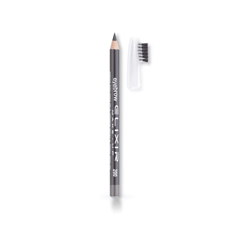 Elixir Eyebrow Pencil Μολύβι Φρυδιών με βουρτσάκι 1.2gr Νο 200 Davy's Grey Γκρι Σκούρο