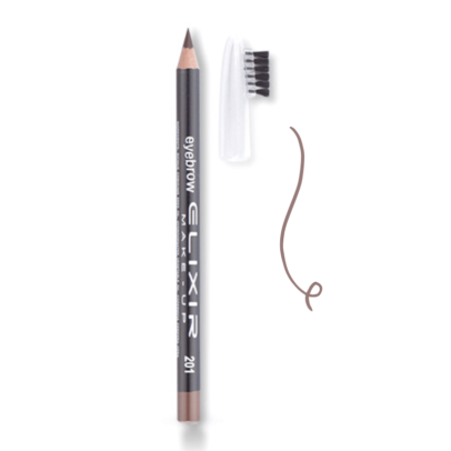 Elixir Eyebrow Pencil Μολύβι Φρυδιών με βουρτσάκι 1.2gr Νο 201 Sepia Μαονί
