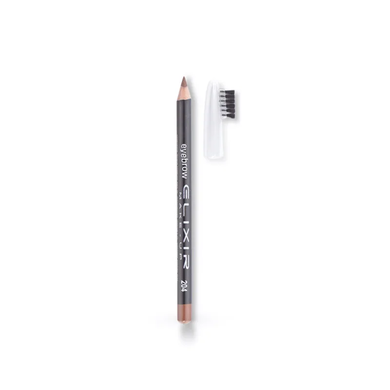 Elixir Eyebrow Pencil Μολύβι Φρυδιών με βουρτσάκι 1.2gr Νο 204 Chocolate Καφέ Κόκκινο