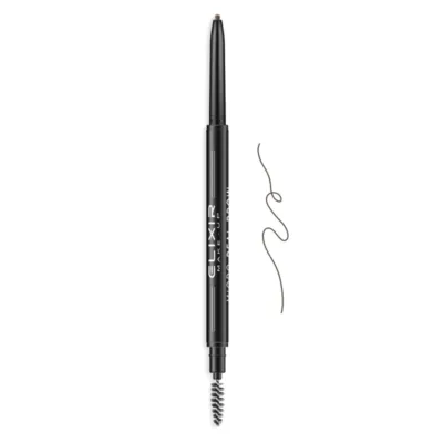 Elixir Micro Real Brow Waterproof Pencil Αδιάβροχο Μηχανικό Μολύβι Φρυδιών για Λεπτές Γραμμές με Βουρτσάκι Νο 2 Καφέ Σκούρο 0,1gr