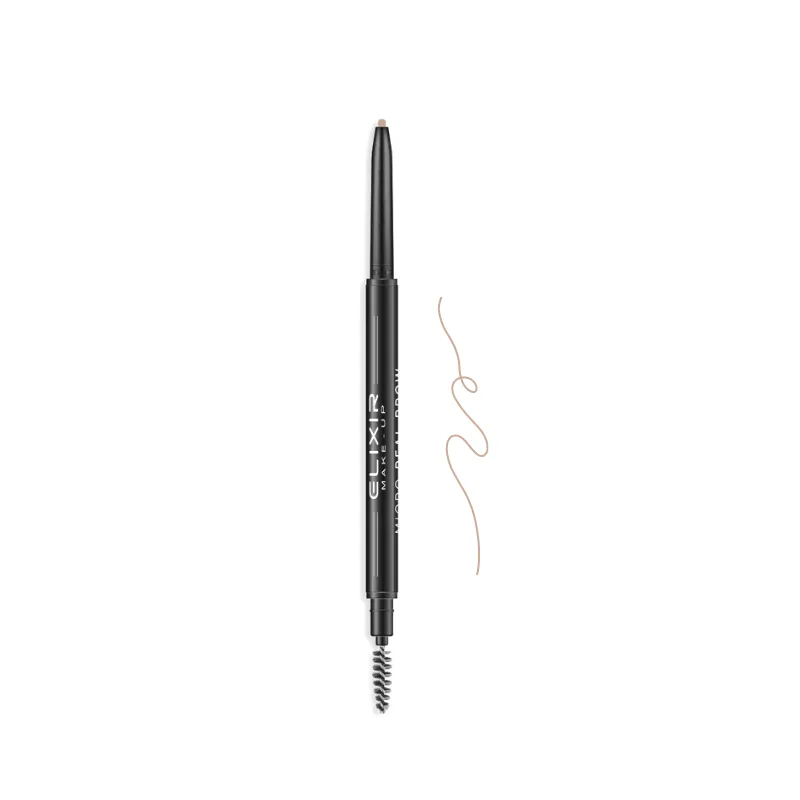 Elixir Micro Real Brow Waterproof Pencil Αδιάβροχο Μηχανικό Μολύβι Φρυδιών για Λεπτές Γραμμές με Βουρτσάκι Νο 3 Σοκολατί 0,1gr