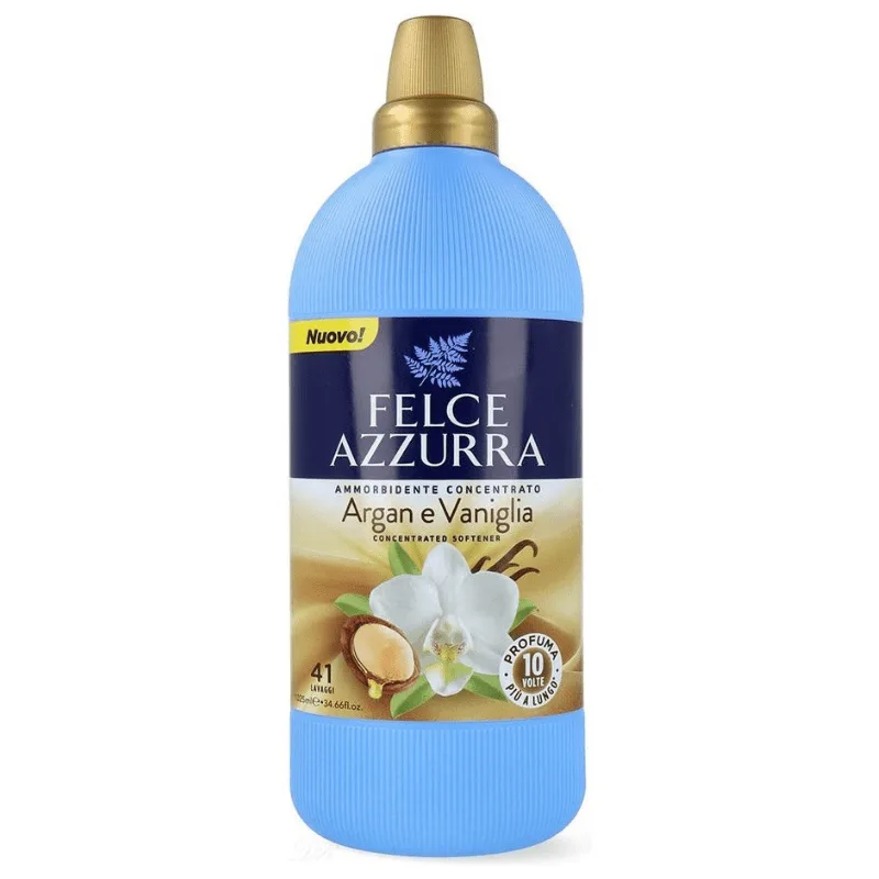 Felce Azzurra Argan & Vaniglia Softener Συμπυκνωμένο Μαλακτικό Ρούχων 900ml