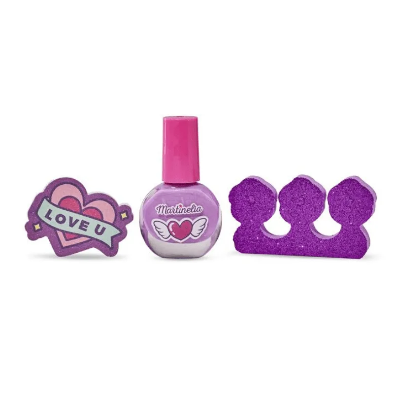 Martinelia Crush Nail Set - Βερνίκι 4ml, Λίμα Νυχιών & Διαχωριστή δακτύλων Μώβ (1) Martinelia Crush Nail Set - Βερνίκι 4ml, Λίμα Νυχιών & Διαχωριστή δακτύλων Μώβ
