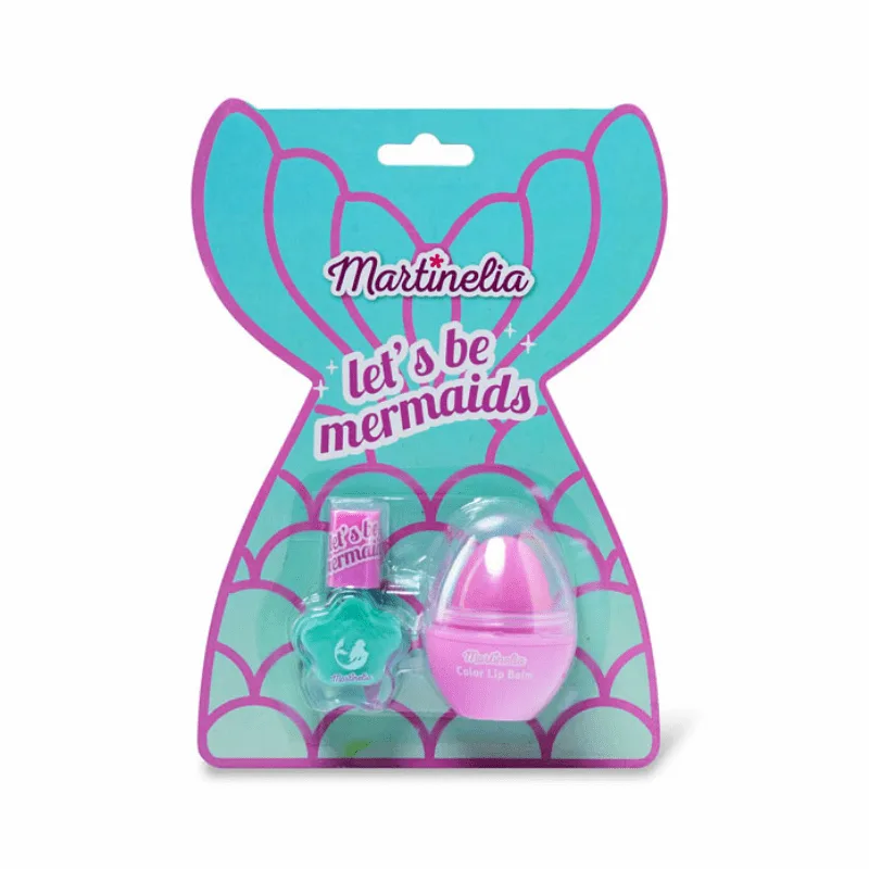 Martinelia Lets Be Mermaids Beauty Kit Βερνίκι Νυχιών Γαλάζιο 4ml & Color Lip Balm 6g