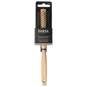 PARSA Beauty Natural Rubber Wood Round Brush ξύλινη βούρτσα μαλλιών 14mm