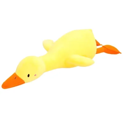 VIP Baby Dolls Stuffed Goose Long Pillow, Λούτρινο Μαξιλάρι Χήνα Κίτρινη 100cm
