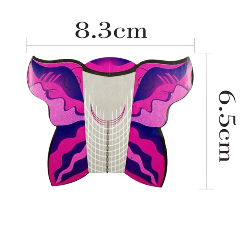 Φόρμα Νυχιών για Ημινόνιμα - Σχήμα Πεταλούδα 300τεμ