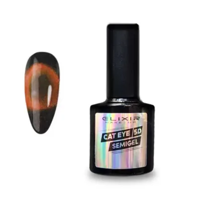 Elixir Cat Eye 5D Effect SemiGel Ημιμόνιμο Βερνίκι Νυχιών 1165 Red Cat Μπρονζέ 8ml