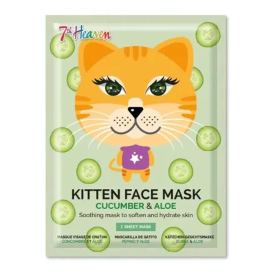 7th Heaven Kitten Face Mask Cucumber & Aloe 25gr