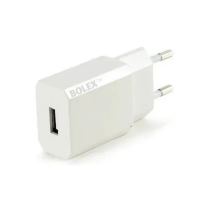 Bolex USB Charger Φορτιστής Χωρίς Καλώδιο Μετατροπέας Βίσματος USB σε πρίζα Λευκός