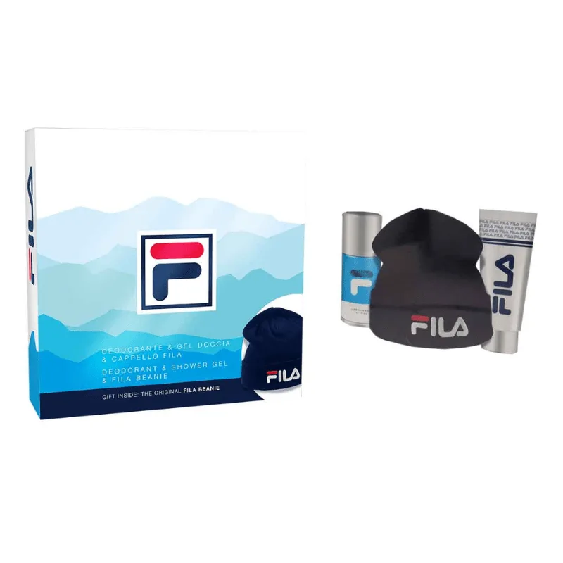 FILA Eau Σετ Δώρου Για Άντρες - Deodorant 150ml, Shower Gel 200ml & Σκουφάκι (1) FILA Eau Σετ Δώρου Για Άντρες - Deodorant 150ml, Shower Gel 200ml & Σκουφάκι
