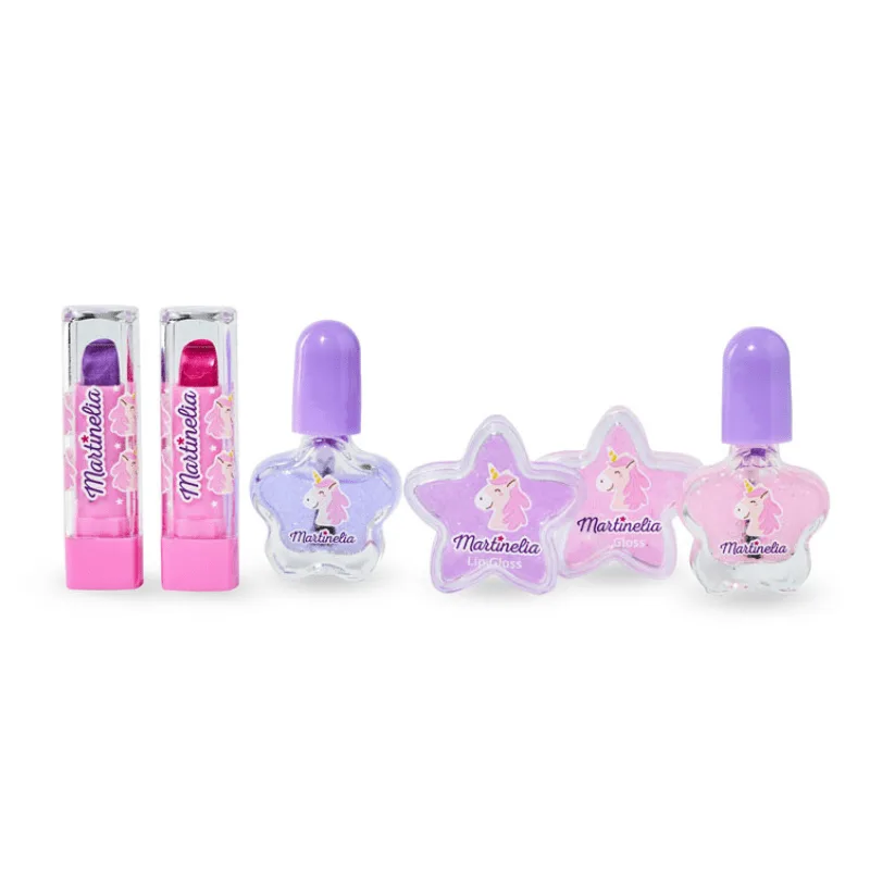 Martinelia Little Unicorn Beauty Set - 2 Χ Βερνίκια 4.5ml, 2 X Lip Stick 1,5g & 2 X Lip Gloss 2,5g (1) Martinelia Little Unicorn Beauty Set - 2 Χ Βερνίκια 4.5ml, 2 X Lip Stick 1,5g & 2 X Lip Gloss 2,5g
