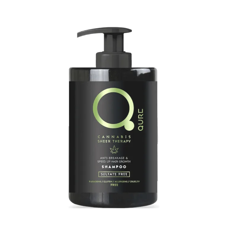 Qure Cannabis Sheer Therapy Shampoo Sulfate & Salt Free Χωρίς Sulfate Σιλικόνη & Χωρίς Θειικά Άλατα 300ml