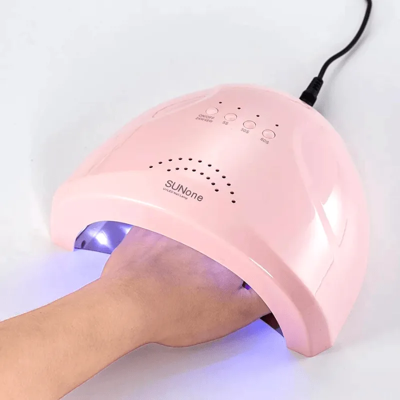 SUN One Επαγγελματικό Φουρνάκι Νυχιών Pink UVLED 48W
