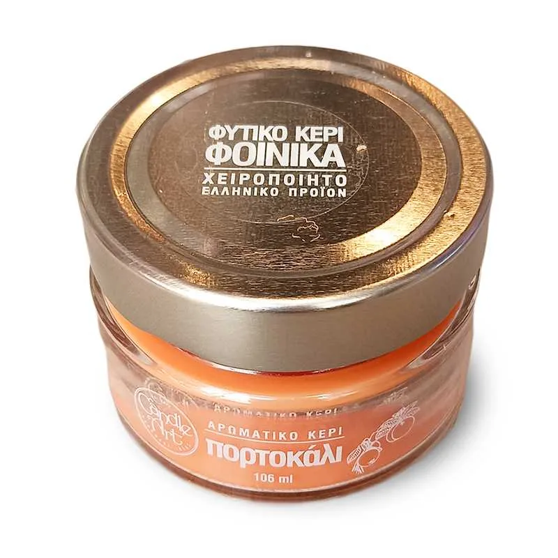 Candle N' Art Φυτικό Αρωματικό Κερί Φοίνικα Orange Πορτοκάλι 106ml